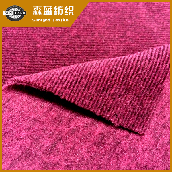 苏州阳涤横条绒布 Melange Stripe Fleece